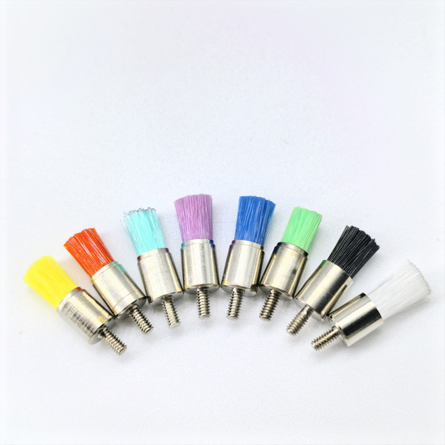 Ouwen Premium Selection 100 шт./кор. высококачественная щетка для полировки зубов с резьбой, плоская щетка