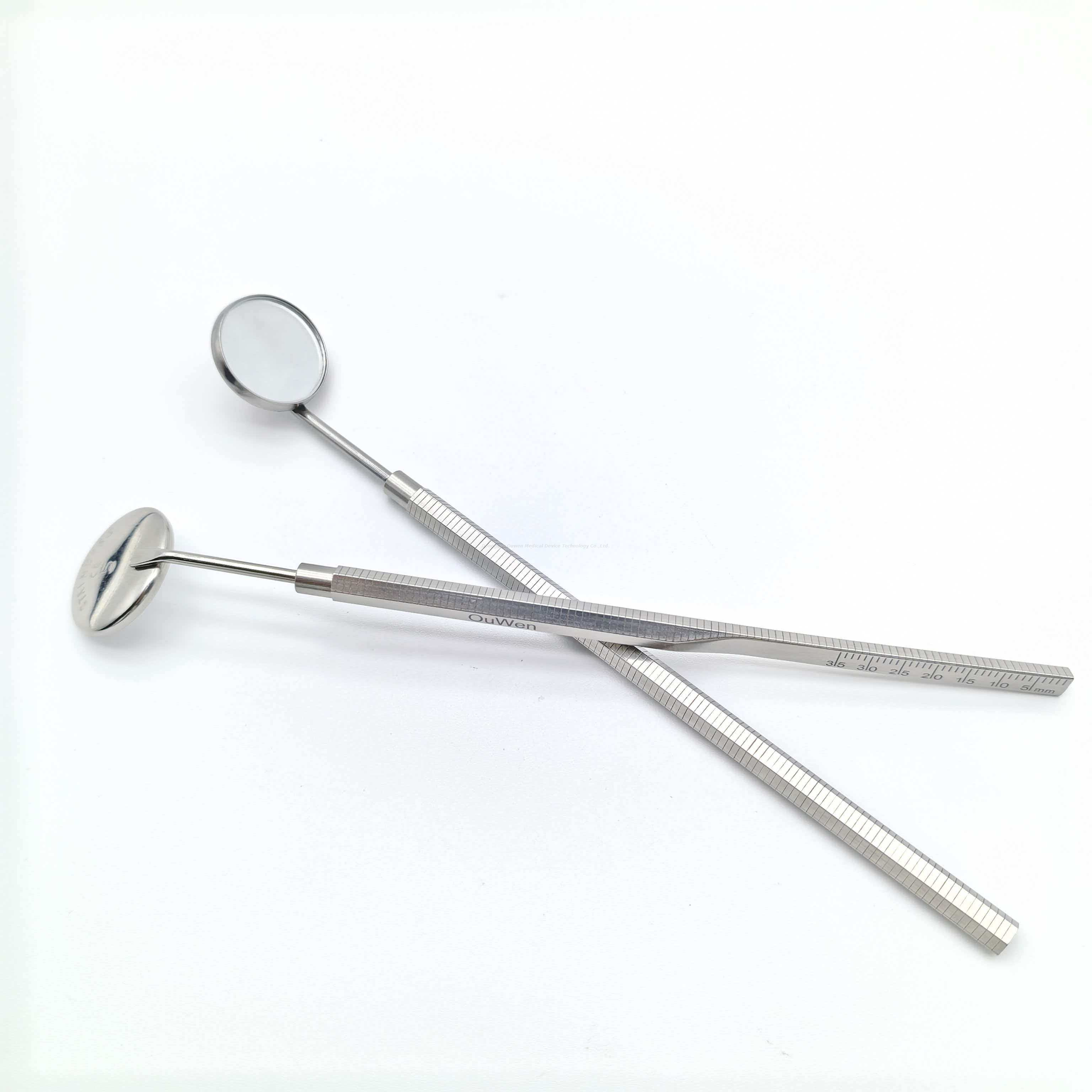 OEM ODM настраиваемая заводская цена из нержавеющей стали стоматологическое зеркало для осмотра