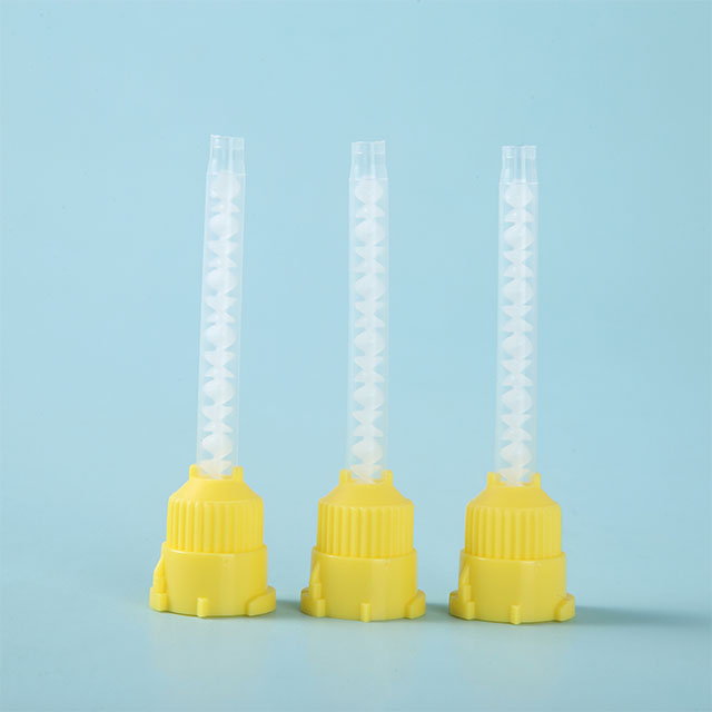 Желтые точные кончики смешивания для заполнения оборудования для зубов